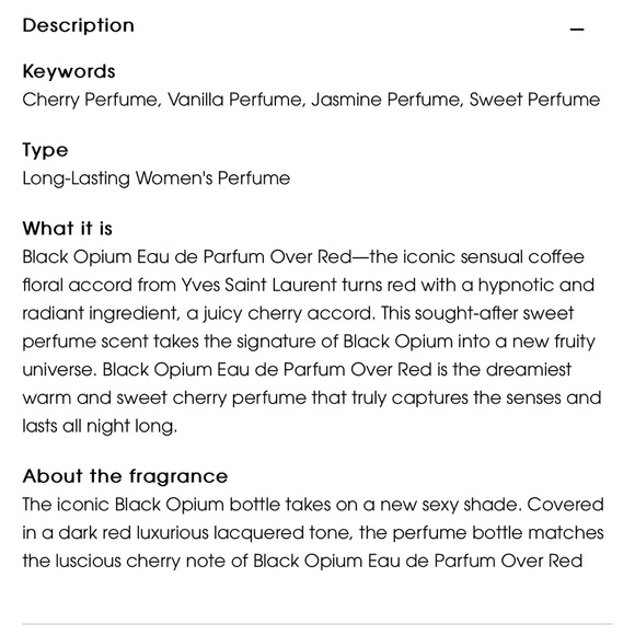 Yves Saint Laurent Black Opium Eau De Parfum Over Red - Picture 4 of 5